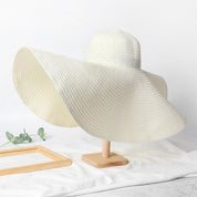 Chapeau de Paille Tressé XXL Femme | Amalii