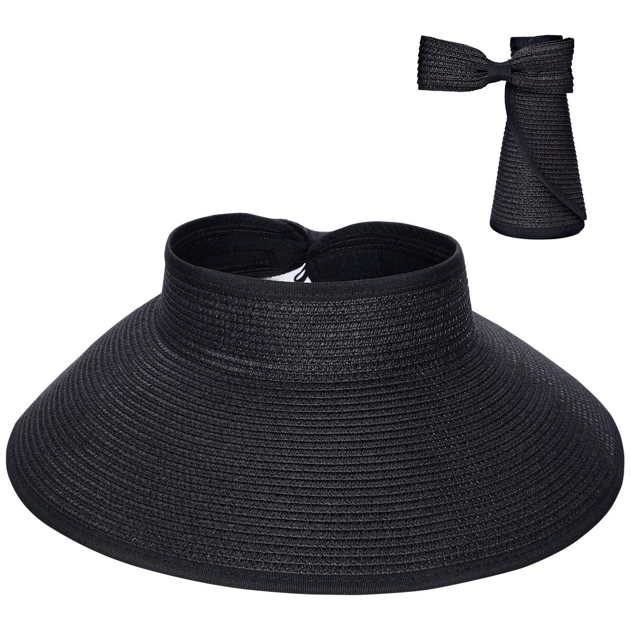 Chapeau de Paille Femme Style Visière | Amalii