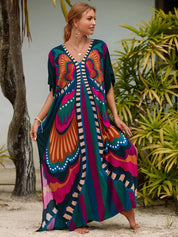 Robe de Plage Originale Motif Coloré | Amalii