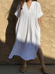 Robe de Plage Blanche Femme | Amalii