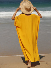 Robe de Plage Chic Jaune Femme | Amalii