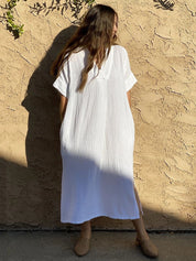 Robe de Plage Blanche Femme | Amalii