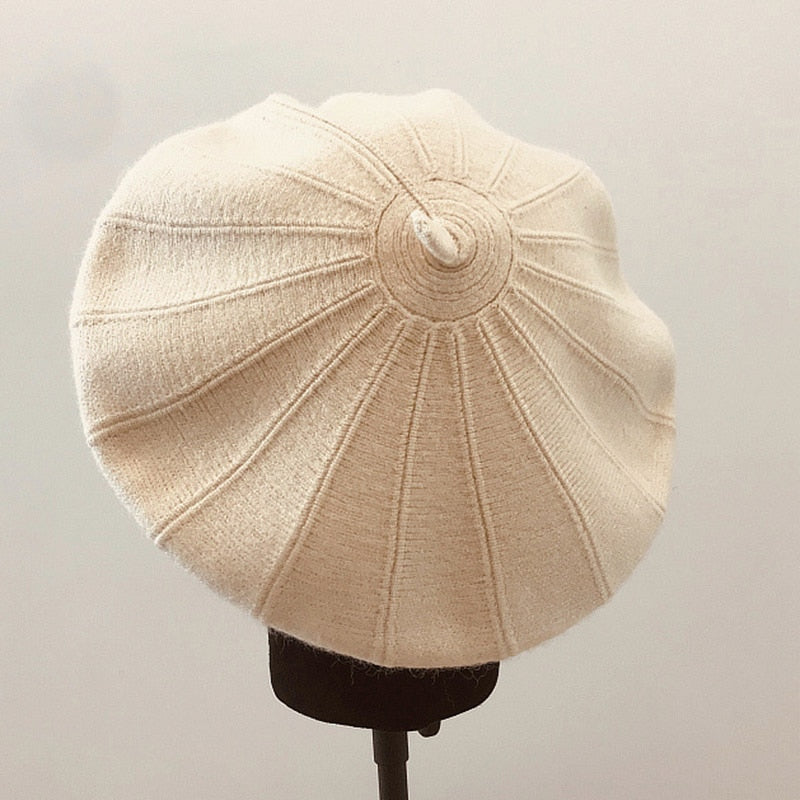 Béret Large Femme 100% Laine | Amalii