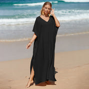 Robe de Plage Chic Noire Femme | Amalii