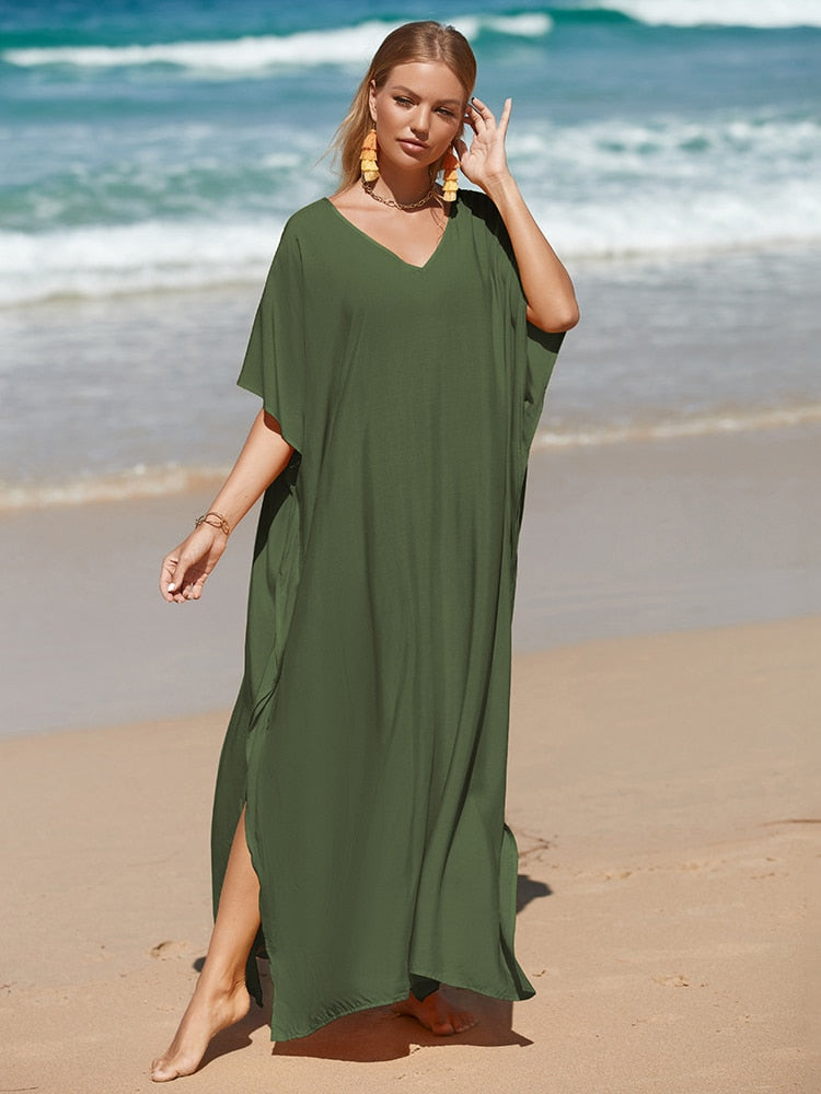 Robe de Plage Chic Noire Femme | Amalii