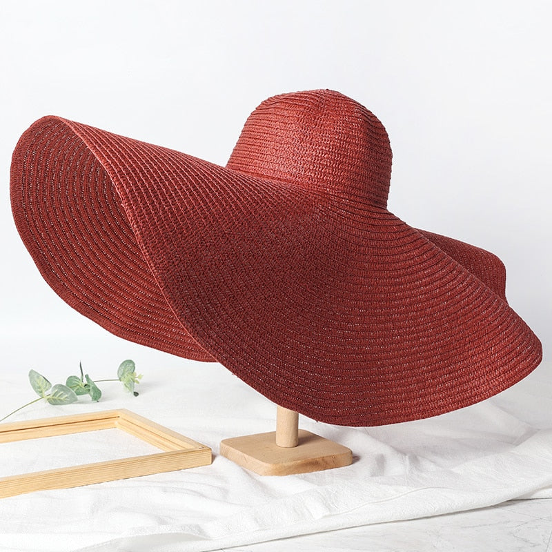 Chapeau de Paille Tressé XXL Femme | Amalii