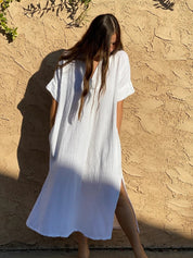 Robe de Plage Blanche Femme | Amalii